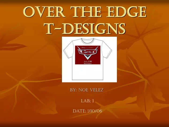 over the edge t designs