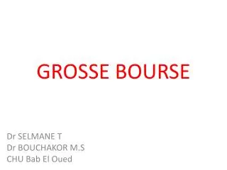grosse bourse