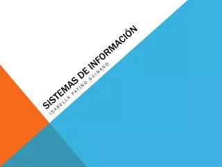 sistemas de informaci n