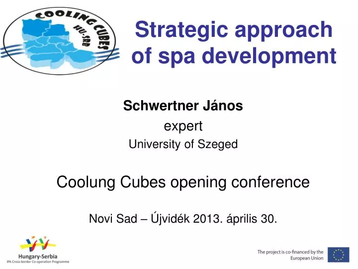 strategic approach of spa development