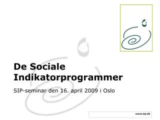 de sociale indikatorprogrammer
