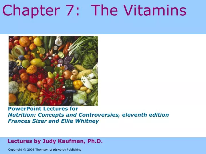 chapter 7 the vitamins