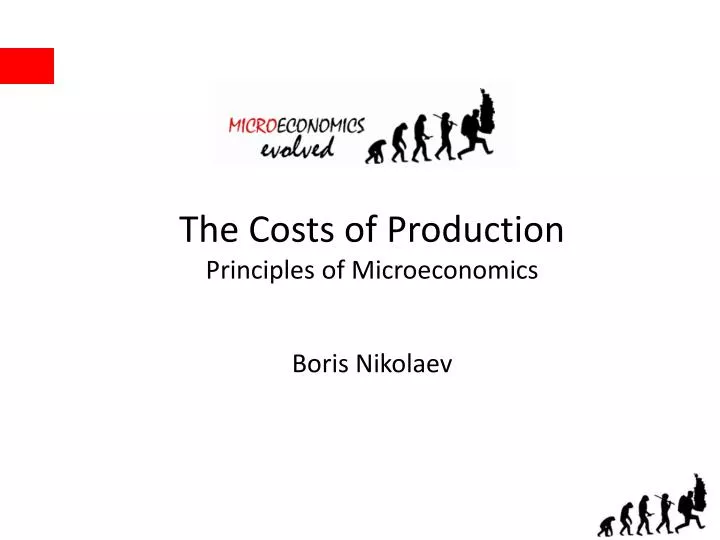 the costs of production principles of microeconomics boris nikolaev