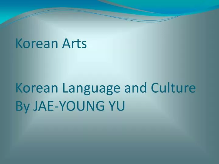 korean arts