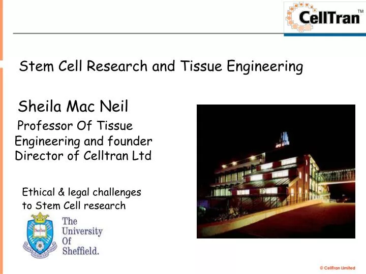 stem cell research and tissue engineering