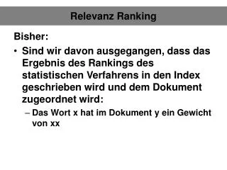 relevanz ranking