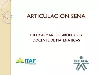 articulaci n sena