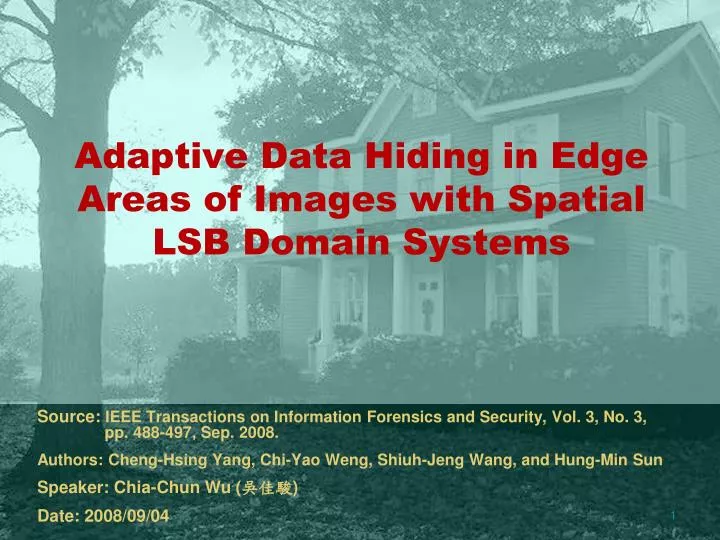 adaptive data hiding in edge areas of images with spatial lsb domain systems