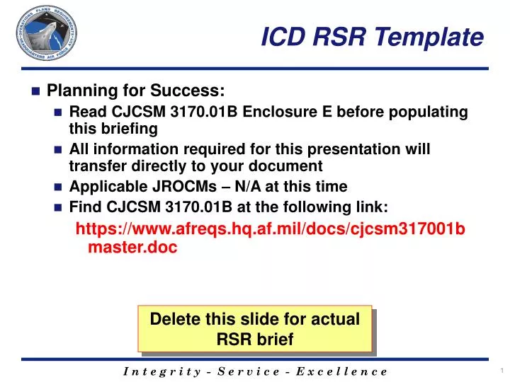 icd rsr template