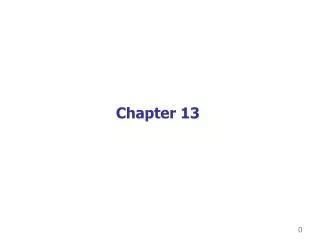 Chapter 13