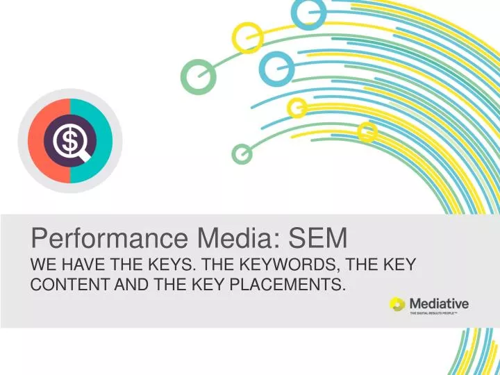 performance media sem we have the keys the keywords the key content and the key placements