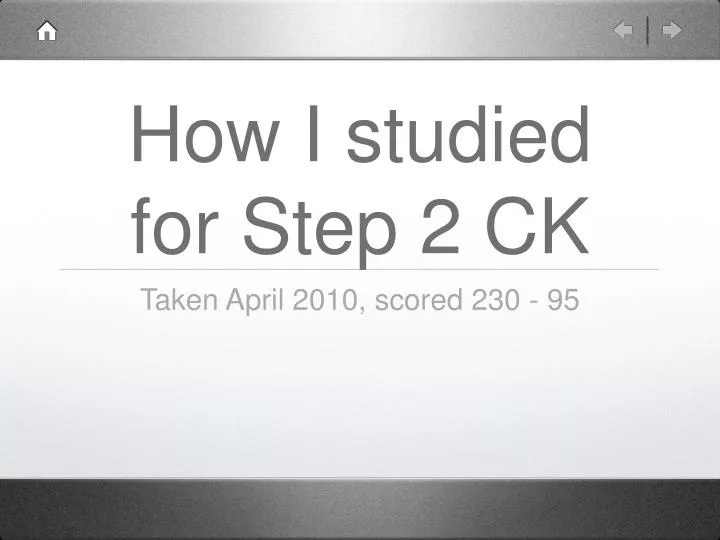 how i studied for step 2 ck
