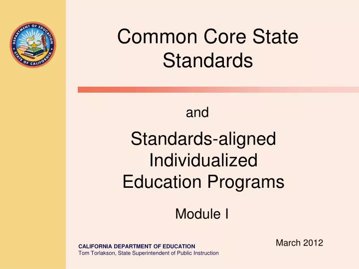 common core state standards