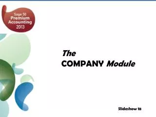 The COMPANY Module