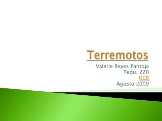 terremotos