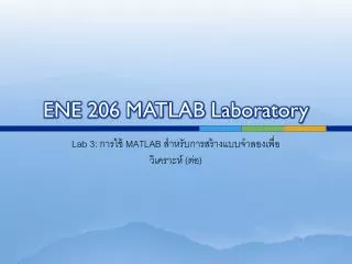 ene 206 matlab laboratory