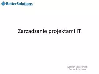 zarz dzanie projektami it