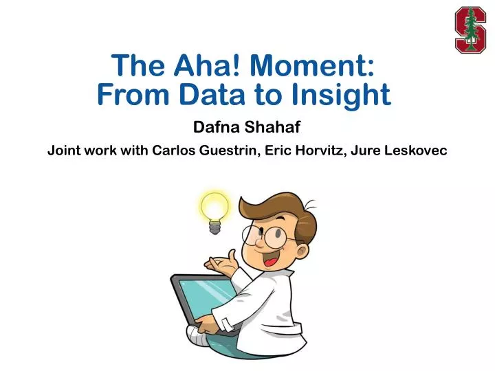 the aha moment from data to insight