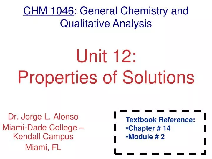 unit 12 properties of solutions
