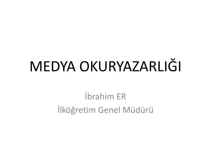 medya okuryazarli i