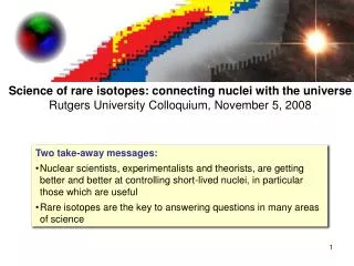 Science of rare isotopes: connecting nuclei with the universe