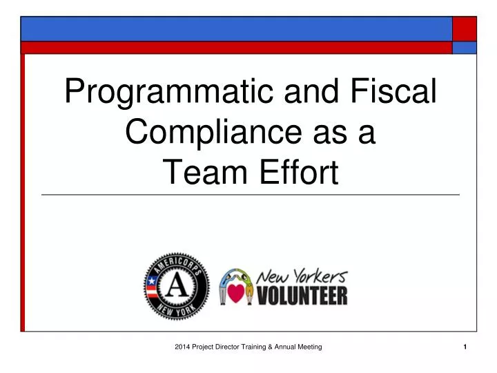 programmatic and fiscal compliance as a team effort