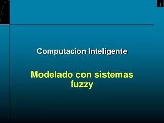 computacion inteligente