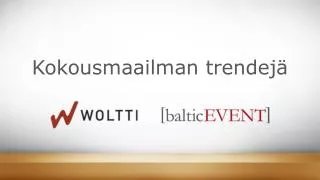 kokousmaailman trendej
