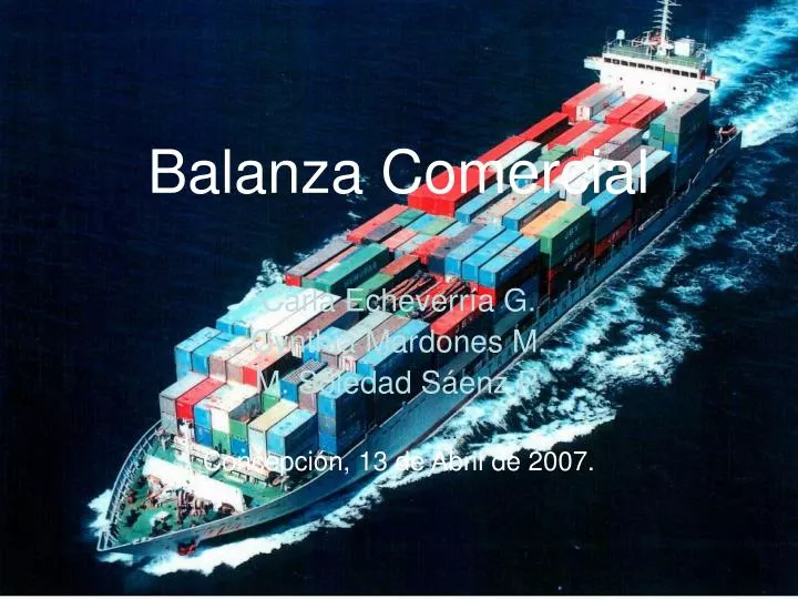 balanza comercial