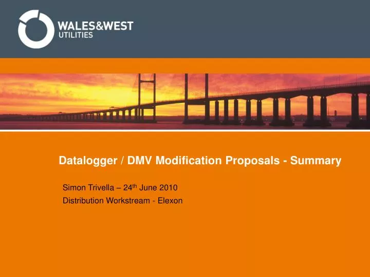 datalogger dmv modification proposals summary