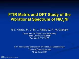 FTIR Matrix and DFT Study of the Vibrational Spectrum of NiC 3 Ni