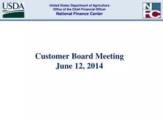 Customer Board Meeting June 12, 2014