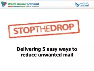 Delivering 5 easy ways to reduce unwanted mail