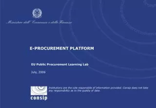 EU Public Procurement Learning Lab
