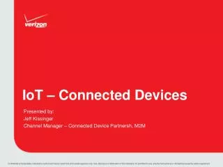 IoT – Connected Devices
