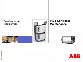 irc5 controller maintenance