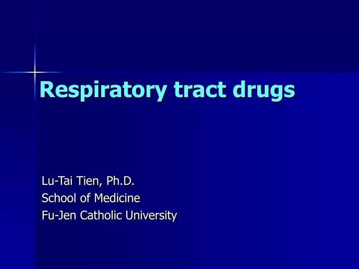 respiratory tract drugs