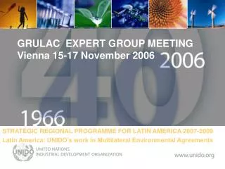 GRULAC EXPERT GROUP MEETING Vienna 15-17 November 2006 .