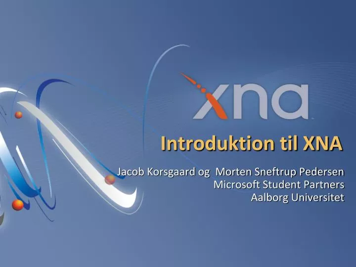 introduktion til xna