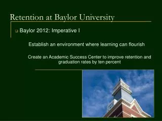 Retention at Baylor University
