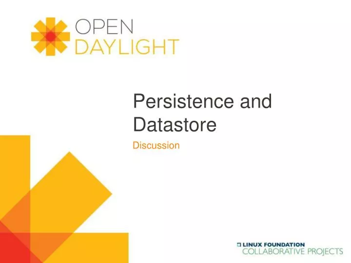 persistence and datastore