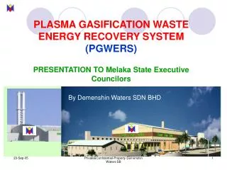 PLASMA GASIFICATION WASTE ENERGY RECOVERY SYSTEM (PGWERS)