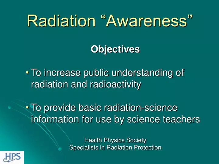 radiation awareness