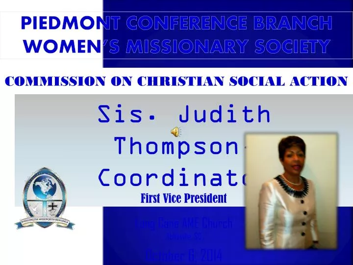 piedmont conference branch women s missionary society