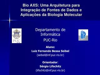 bio axs uma arquitetura para integra o de fontes de dados e aplica es da biologia molecular