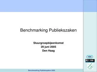 benchmarking publiekszaken