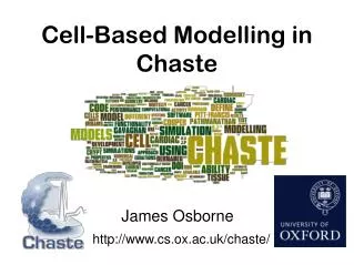 Cell-Based Modelling in Chaste