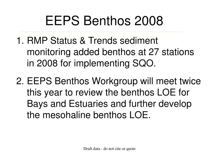 eeps benthos 2008