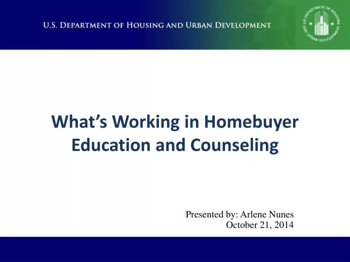 what s working in homebuyer education and counseling