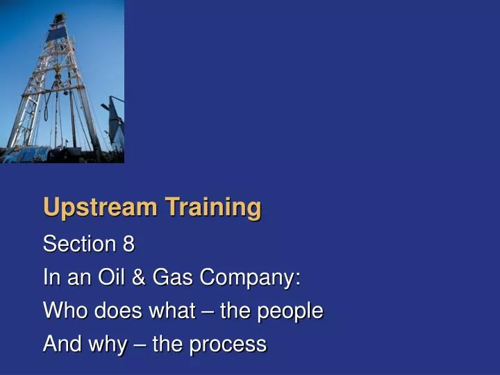 upstream training